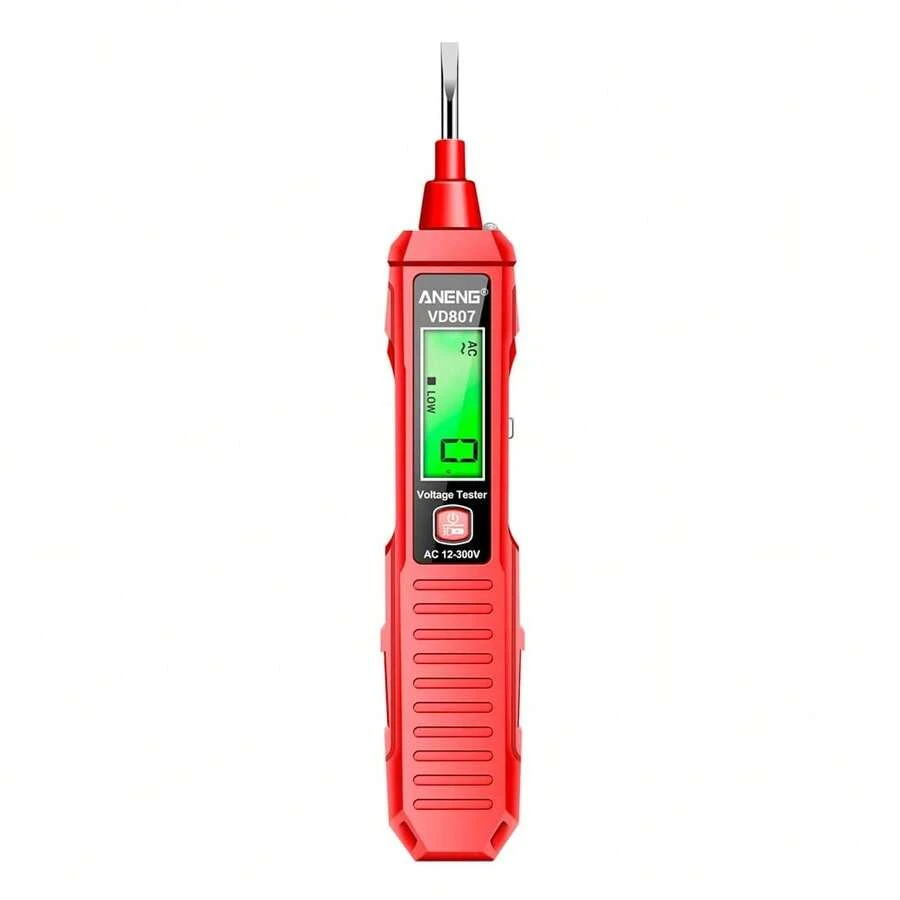 Aneng Vd807 Smart Induction Tester Pen Voltage Tester Lápiz probador de voltaje - Rojo - Ver 1
