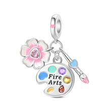 1PC Silver-Plated Heart Envelope Mandarins POST Mailbox Heart Pendant Zirconia Gem, Pink Heart Zirconia Pendant Enamel Romantic Rose Beads, Cute Sweet Strawberry Girl, Heart Cherry Blossom Fire Arts Draft Gem Painting Board Heart Brush Set Of Three, Rose Red Zirconia Gem Lotus Beads, Pink And White Zirconia Gem Lotus Pendant Beads, Suitable For DIY Bracelets, Necklaces And Other Jewelry, A Must-Have For Perfect Bracelets, Top Choice For Gifts ... - Multicolor - View 15