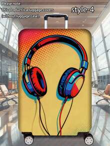 1pc Luggage Cover Suitcase Protective Sleeve, Multiple Sizes Available. Made Of Polyester Fiber, Scratch-Resistant & Wear-Resistant, Unisex. Ideal For Business Trips And Summer Vacations. Easy To Hand Wash And Detachable, A Must-Have Travel Accesso - Multicolor - View 19