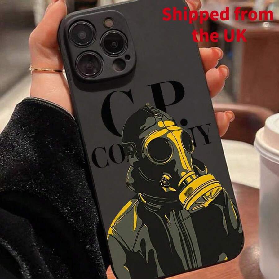 Cube Design Phone Case For Men, Shockproof Protective Fashion Mask Cover Compatible With IPhone 15 Series & More, Perfect Gift Idea - Black - View 1