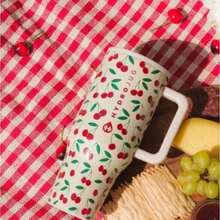 32oz/40oz Large-Capacity Vacuum Cup [One Cup For A Whole Day's Water Needs], 24-Hour Hot And Cold Retention, Essential For Outdoor Work & Sports, Coffee Checkered Design - 彩色 - 查看 43