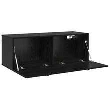 vidaXL Armadio Murale Chêne Nero 100 x 36,5 x 35 cm Bois d'ingénierie - nero - Visualizzare 5