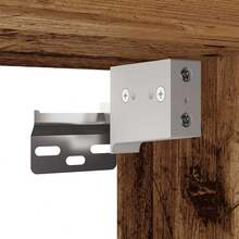 vidaXL Armário de couloir vieux bois 97,5x37x99 cm engenharia madeira - Castanho - Ver 8