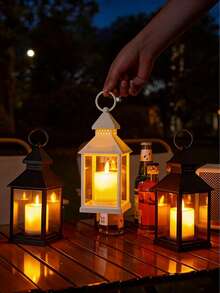 Retro Lantern Decor, LED Flickering Flameless Candle Battery Powered LED Hanging Lamp, Suitable For Indoor Outdoor Garden Patio Home Decor - Hand-held Candle Lantern - View 10