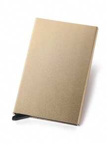 RFID屏蔽信用卡夹，男士钱包，金属钱包，男士卡包，极简金属卡包，RFID屏蔽卡夹，铝合金黑色钱包，男士卡包，商务休闲时尚钱包，护照夹，车载护照夹 - 黑色 - 查看 14