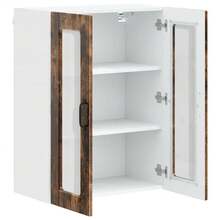 vidaXL Armadio da cucina Chêne fumé 60 x 31 x 80 cm Bois d'ingénierie - Castano - Visualizzare 5
