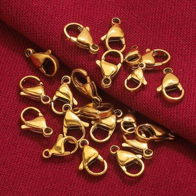 10/20 Pcs Stainless Steel Lobster Clasps Multi-Size Lobster Clasp Clips Bracelet Necklace Chain Claw Connectors Furniture Craft DIY Lobster Clasp Jewelry Making Accessories