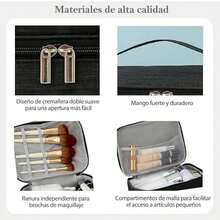 Portable Makeup Organizer for Travel - Multifunctional Large Makeup Bag for Women - como en la foto - Ver 5