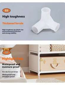 1pc Portable Wardrobe Closet, Bedroom Clothes Rack For Rental House/Dorm, Multi-Layer Storage For Clothes, Shoes, Bags, Sturdy & Dust-Proof