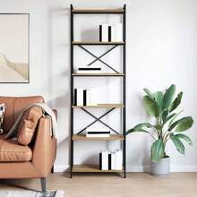 vidaXL Étagère Chêne artisanal 40 x 30 x 85 cm Bois d'ingénierie - Tabac - Voir 4