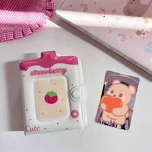 可爱奶瓶草莓图案相册，高品质3英寸拍立得照片存储 - 彩色 - 查看 12