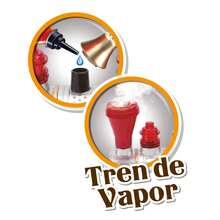Color Baby Tren a vapor con luces y sonido, funciones realistas, chimenea funcional, locomotora juguete, diseño vintage, réplica realista, 4 pilas AA (no incluidas), juguetes para niños y niñas mayores de 6 años ✅ Entrega 24/48h a España (península) - Multicolor - Ver 2