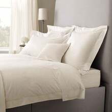 Linens Limited 100% Egyptian Cotton 400 Thread Count Extra Deep Fitted Sheet, Cream, Single - Milky - View 1