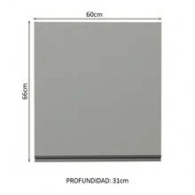 Gabinete Superior Cocina Madesa Nice 1 Puerta 60cm Gris 1 - Gris - Ver 2