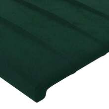 vidaXL Tête de lit Verde foncé 144 x 5 x 118/128 cm velluto - Verde - Visualizzare 4