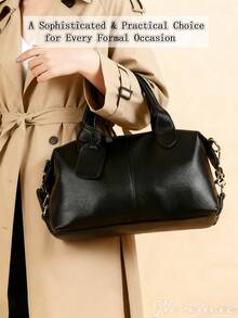 Fashionable Women's Handbag,Autumn Shoulder Bag , Large-Capacity Tote Bag With Adjustable Shoulder Straps, Can Be Carried By Hand, Worn Over The Shoulder, Or Slung Across The Body. A Simple And Casual Women's Crossbody Bag, Perfect As A Gift For Women. Soft Leather Large-Capacity Women's Handbag, Ideal For Working Women Commuting To The Office. Handbags, Office Bags, Women's Boston Bags, And Pillow Bags, Suitable For Work, Shopping, And Leisure.Valentine's Day - 彩色 - 查看 8