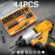 Impact Drill Screw Driver Nut Bit Magnetic Set Hex Shank 44X - Multicolor - View 1