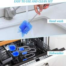 CYPNJuego de 3 cepillos de drenaje de alta calidad tubo flexible de acero inoxidable largo y cepillos de doble extremo para fregadero de cocina limpieza de tuberías y potente removedor de obstruccionesFashion - 223640576 - Ver 5