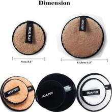 Reusable Makeup Removing Pads Gentle Hypoallergenic for Facial Cleansing and Mascara Removal - como en la foto - Ver 3