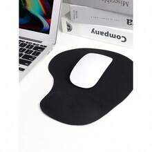 1pc Cute Cartoon Sheep Shaped Silicone Mouse Pad With Wrist Support And 3d Effect Back To School Gaming Mouse Pad - màu đen - Xem 1