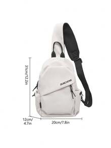 Myco 这款时尚轻便的休闲小斜挎包配有两个可爱的徽章，适合少女、女性、大学生、年轻职业人士、上班族，是办公室、大学、工作、商务、通勤、户外活动、旅行、野餐的理想之选，也是一款很棒的返校腰包。 - 米色 - 查看 7