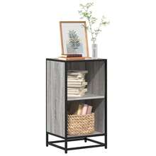 vidaXL Bibliothèque sonoma gris 40x35x76 cm ingénierie du bois - Gris - Voir 1