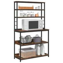 vidaXL Tavolo da cucina Chêne fumé 100 x 40 x 168 cm - Castano - Visualizzare 3