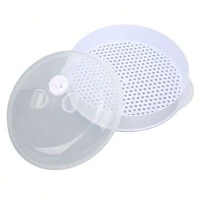 Vaporera Olla de Vapor orno de Microondas con Tapa para óndigas Caseras Gran capa única