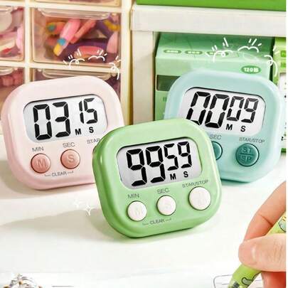 彩色磁性计时器 - 迷你便携，适用于学习、烹饪和考试 | 悬挂式时间管理工具