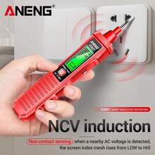 Aneng Vd807 Smart Induction Tester Pen Voltage Tester Lápiz probador de voltaje - Rojo - Ver 8