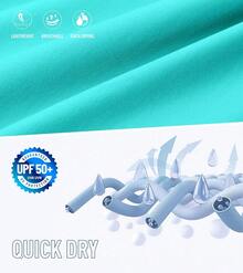 Men's Swim Trunks Quick Dry Board Shorts With Zipper Pockets Beach Shorts Bathing Suits Men - No Mesh Liner - 青色 - 查看 5