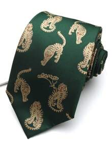 1 chiếc cà vạt họa tiết hổ dệt jacquard, thích hợp cho trang phục thường ngày, đường phố, dự tiệc, làm quà tặng, cá nhân hóa. - Nhiều màu - Xem 8