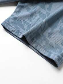 Camiseta de verano para hombre nueva para exteriores: ligera, transpirable, de moda - Neblina azul - Ver 7