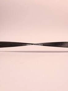 Women's Belt In Genuine Leather, 1.5cm Wide, Thin With Oval Buckle - Black - View 5