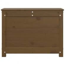 vidaXL Camera da letto Marron Miel 60x32x45,5 cm Legno massiccio di spillo - Castano - Visualizzare 5