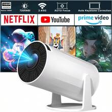 XBJ Ranked In Japan's Search Rankings: HY300 Smart Projector: Ideal For Japanese Home Theaters, This 4K Portable LCD Projector Offers Ultra-High-Definition Display For A Variety Of Settings, Including Living Rooms, Bedrooms, And Campsites. It Supports Wireless Screen Mirroring And Android Systems, And Comes With A High-Definition 1080P Display. It Can Be Used To Watch TV Dramas In The Bedroom Or Outdoors While Camping. It Also Includes A Remote Control And Comes Bundled With A Projector Screen.