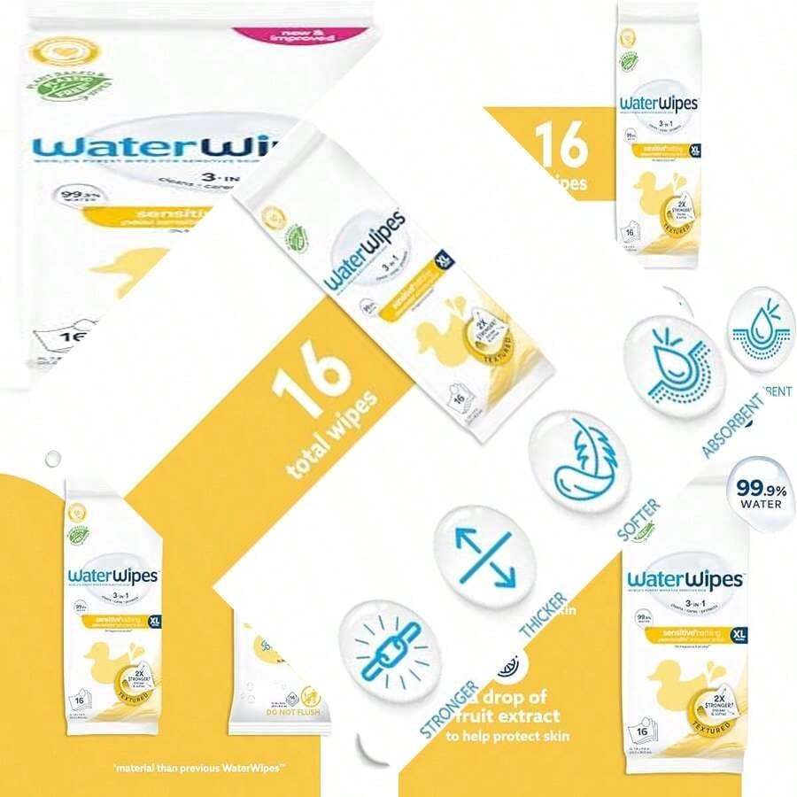 All-purpose gentle wipes without perfume for bathing and nasal to finger use - Embalaje estándar - Ver 1