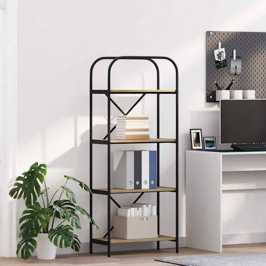 vidaXL Étagère Chêne Sonoma 60 x 30 x 146 cm Legno di ingegneria - Castano - Visualizzare 1