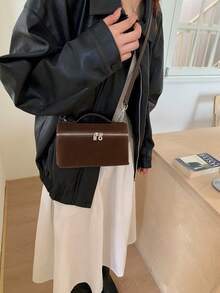 时光旅行者午餐盒包，女士2026新款哑光斜挎小包，手提包，单肩包