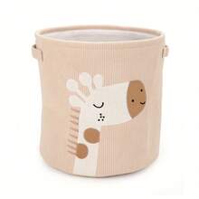 1pc Cartoon Pattern Diaper Paper Diaper Basket, Large Capacity Laundry Basket, Diaper Paper Diaper Storage Basket - Multicolor - View 13