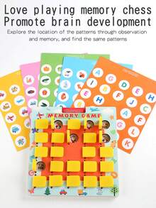 Juguetes de entrenamiento de memoria y enfoque para niños - Ajedrez de memoria, pensamiento lógico, desarrollo de inteligencia, juego de mesa, ajedrez - Multicolor - Ver 7