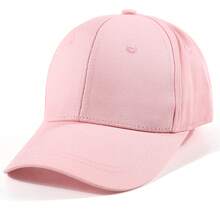 1pc Plain Solid Color Ponytail Baseball Cap For Women, Fashion Sports Visor Hat For Outdoor Sun Protection