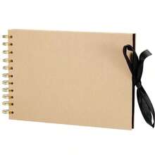 1 Pieza de 60 páginas (30 hojas) Álbum de recortes de papel kraft, regalo conmemorativo DIY significativo, esquinas de fotos de PVC, para libro de visitas de boda, aniversario, manualidades familiares, regalo de cumpleaños, regalo de graduación, recuerdo de colección familiar - Multicolor - Ver 12