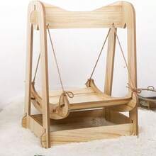 YEUSS SEASKY Hamaca de Gatos, Desmontaje y Montaje Rpido, Columpio de Hamaca de Gato|Cama de Descanso para Mascotas,Hamaca Colgante de Perros y Gatos pequeos, Jaula Mascotas, Cama para Gatos y Perros - amarillo+grande - Ver 8