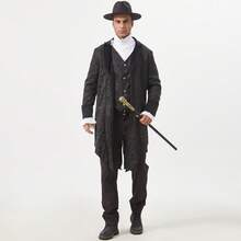 Men Cosplay Clothing - Black - View 3