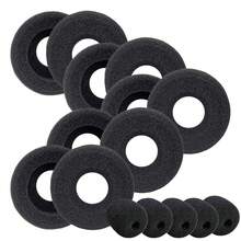 耳机耳垫，耳罩替换装，适用于 Blackwire C320 3210 3220 3320 HW251N HW261N HW510 Jabra Biz 1500 GN2000 PRO 920 9450（10 个装） - 黑色 - 查看 2