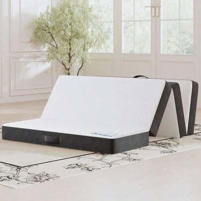 Wowttrelax Foldable Mattress Single, 6 Inch Folding Single Size Memory Foam Mattress, 4 Fold Easy Storage With Washable Cover For Travel, Camping, Caravans, Guest Bed