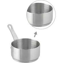 Sauce Pan, Handle Sauce Pan With Hanging Hole, Handle Sauce Pot Multi - Purpose Corrosion - Resistant 304 Stainless Steel Measuring Cups Cooking Banquet Picnic 50ml - 不鏽鋼 50毫升 - 查看 8