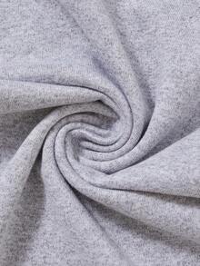 Baby Boy Casual Slogan Print Short Sleeve Romper - Grey - View 5