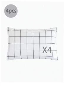 Vỏ gối mềm mại, chất liệu microfiber tốt nhất và giá rẻ - Vỏ gối chống dị ứng và thoáng khí, kích thước lớn, dài, tiêu chuẩn, cỡ Queen, Twin, Single, Double, Full, King, Body, European và Square, hoàn hảo cho bộ ga trải giường mọi mùa. - Đen và trắng - Xem 35